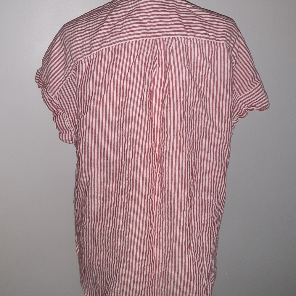 Lauren Ralph Lauren Striped Linen Shirt XL - Picture 8 of 10